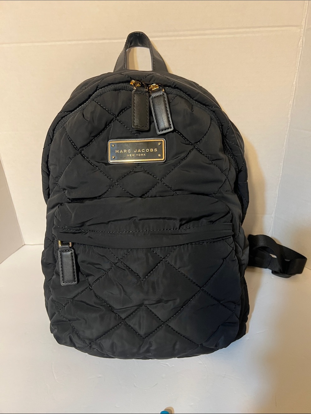 Marc Jacobs Black Quilted Backpack